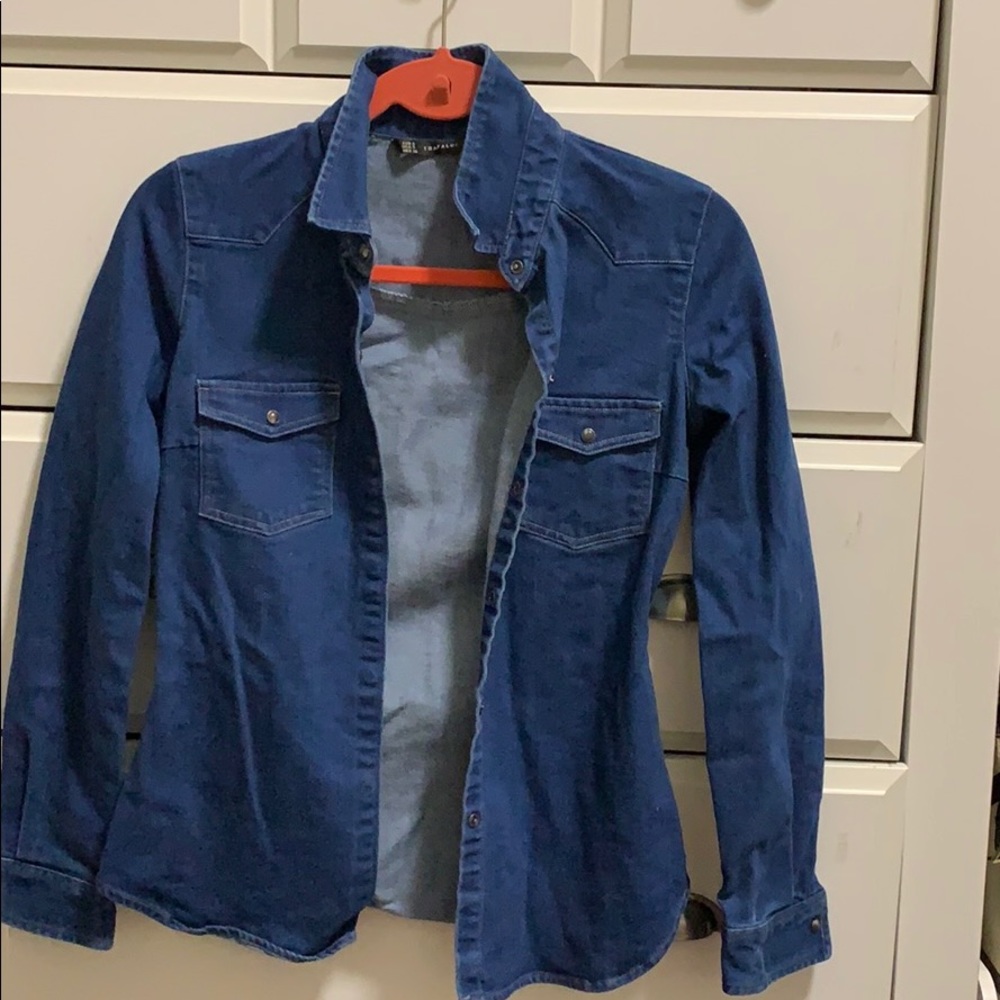 Zara jeans shirt